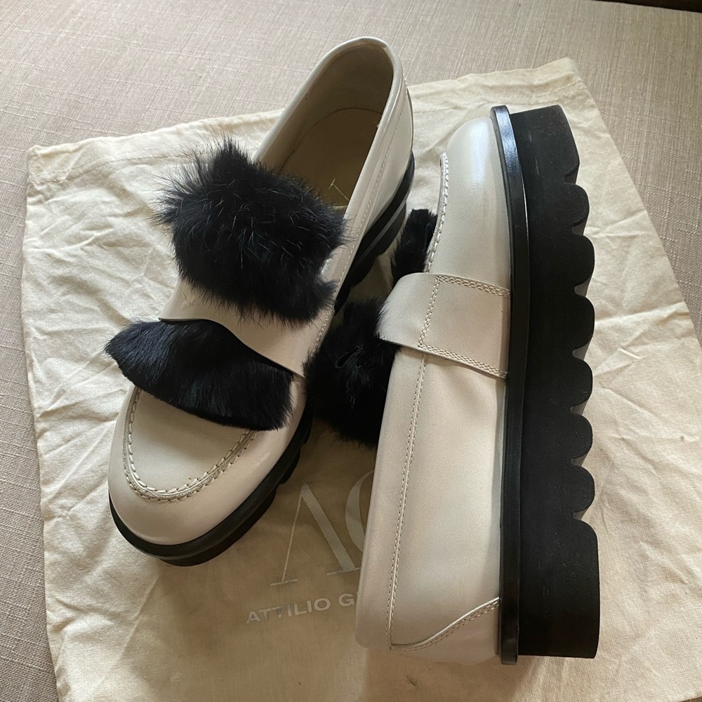 AGL leather loafers size EU 38 US 7